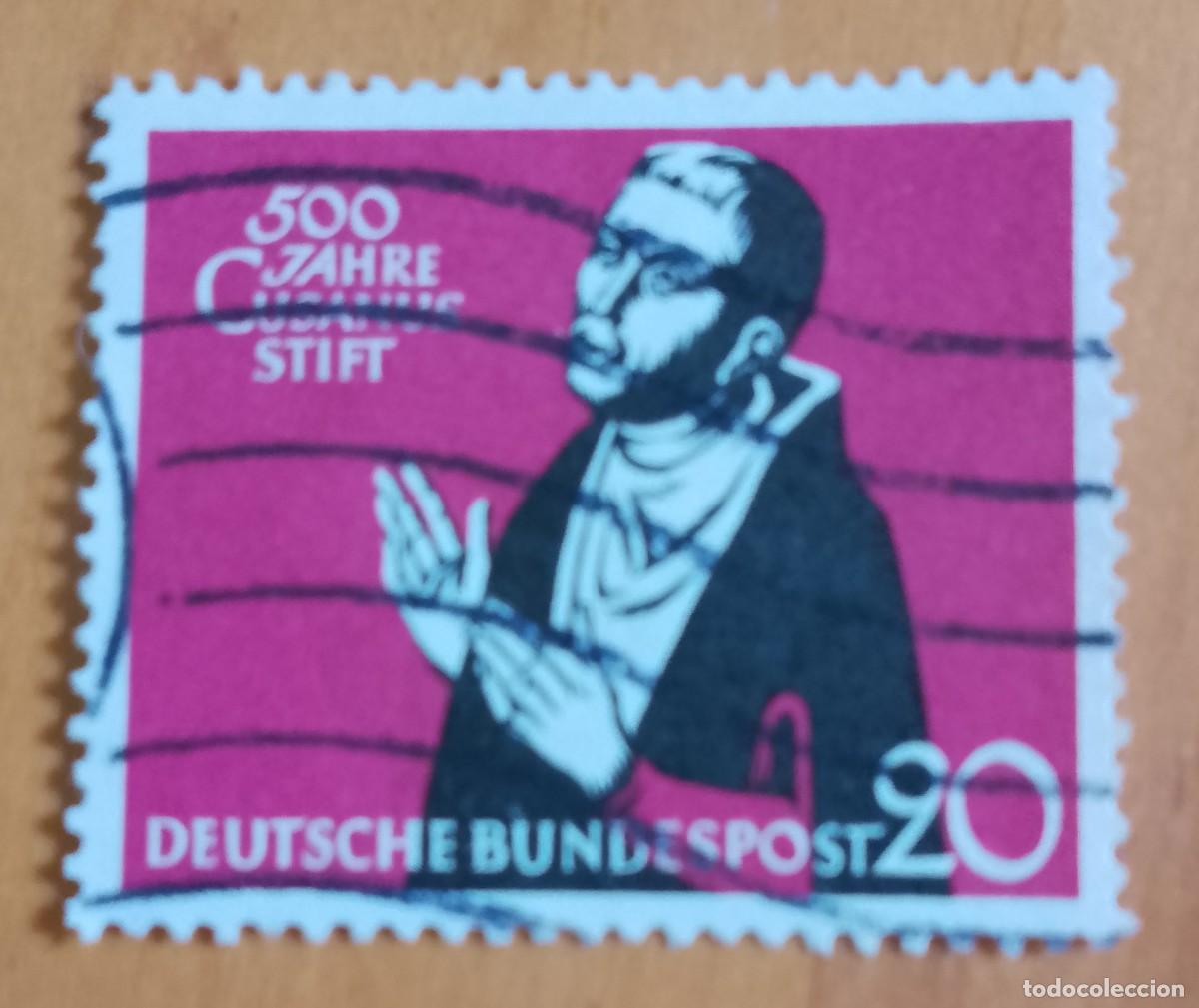 Sellos: ALEMANIA - V/F 20 - A&Ntilde;O 1958 - 500&ordm; ANIVERSARIO DEL HOSPICIO CUSANUES EN KUES - YV 172