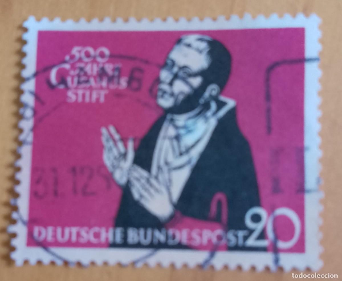 Sellos: ALEMANIA - V/F 20 - A&Ntilde;O 1958 - 500&ordm; ANIVERSARIO DEL HOSPICIO CUSANUES EN KUES - YV 172