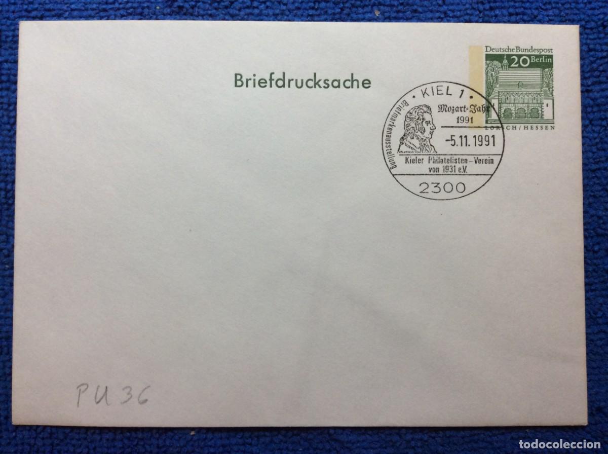 Sellos: ALEMANIA (BERL&Iacute;N). 1991 ENTERO POSTAL. MATASELLOS INTERESANTE (1DDF80)