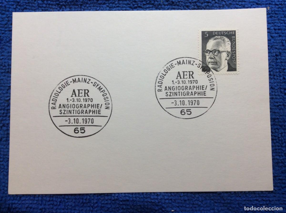 Sellos: ALEMANIA. 1970 DOCUMENTO CONMEMORATIVO. MATASELLOS INTERESANTE (1DDF85)