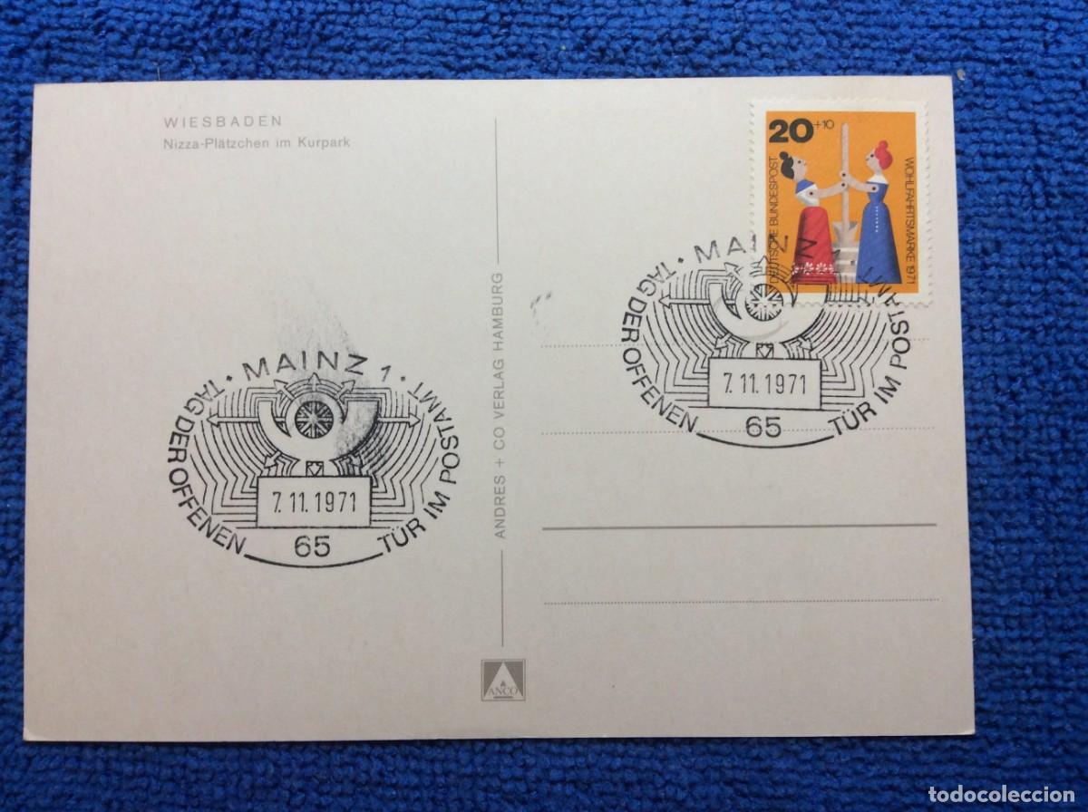 Sellos: ALEMANIA. 1971 TARJETA CONMEMORATIVA. MATASELLOS INTERESANTE (1DDF92)