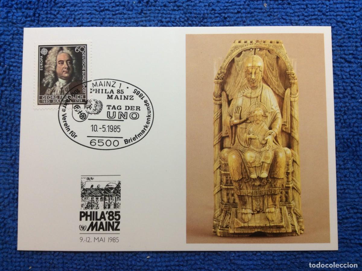 Sellos: ALEMANIA. 1985 TARJETA CONMEMORATIVA. MATASELLOS INTERESANTE (1DDF96)
