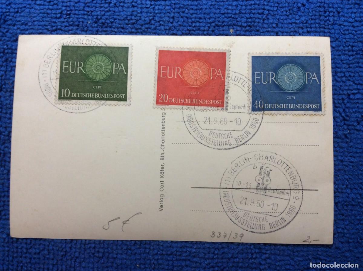 Sellos: ALEMANIA. 1960 TARJETA CONMEMORATIVA. MATASELLOS INTERESANTE (1DDM01)
