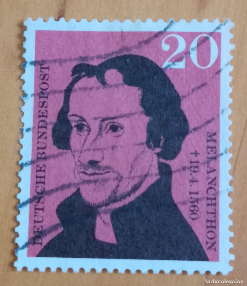 Sellos: ALEMANIA - V/F 20 - A&Ntilde;O 1960 - MELANCHTHON 19.4.1560 - 1497.1560