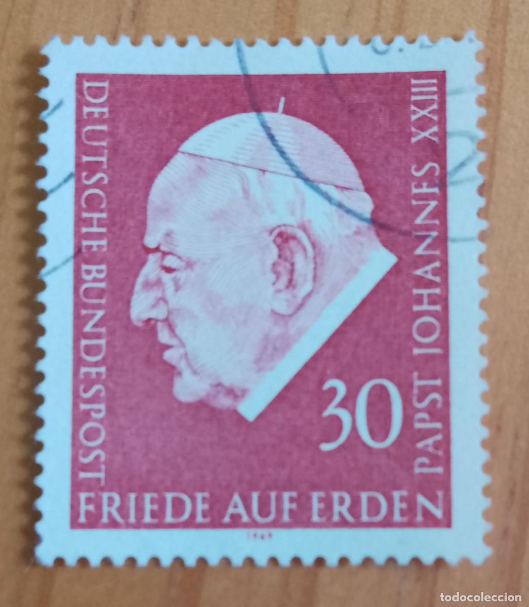 Sellos: ALEMANIA - V/F 30 - A&Ntilde;O 1969 - PAPA JUAN XXIII - YV 467