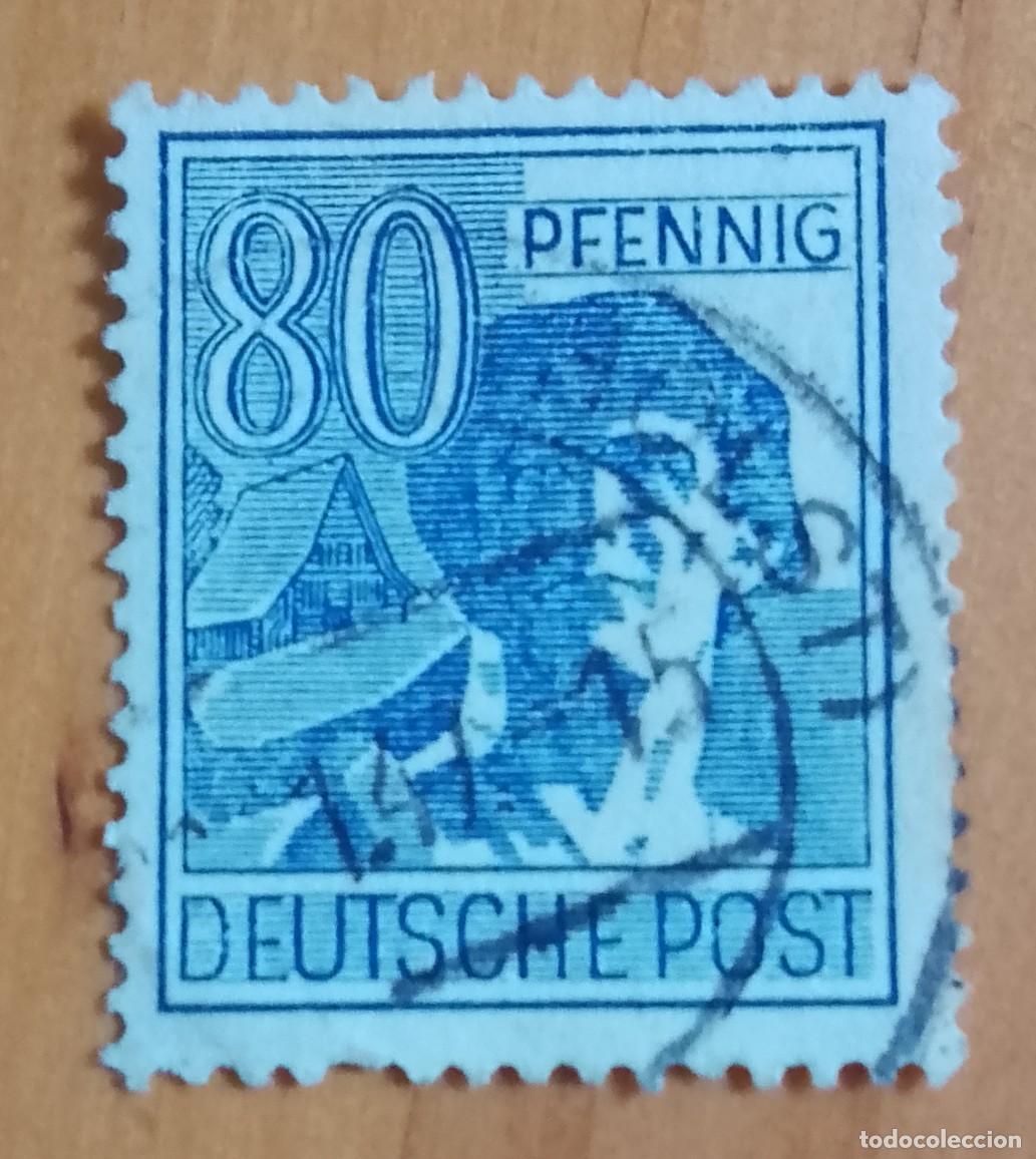 Sellos: ALEMANIA - V/F 80 PFENNIG