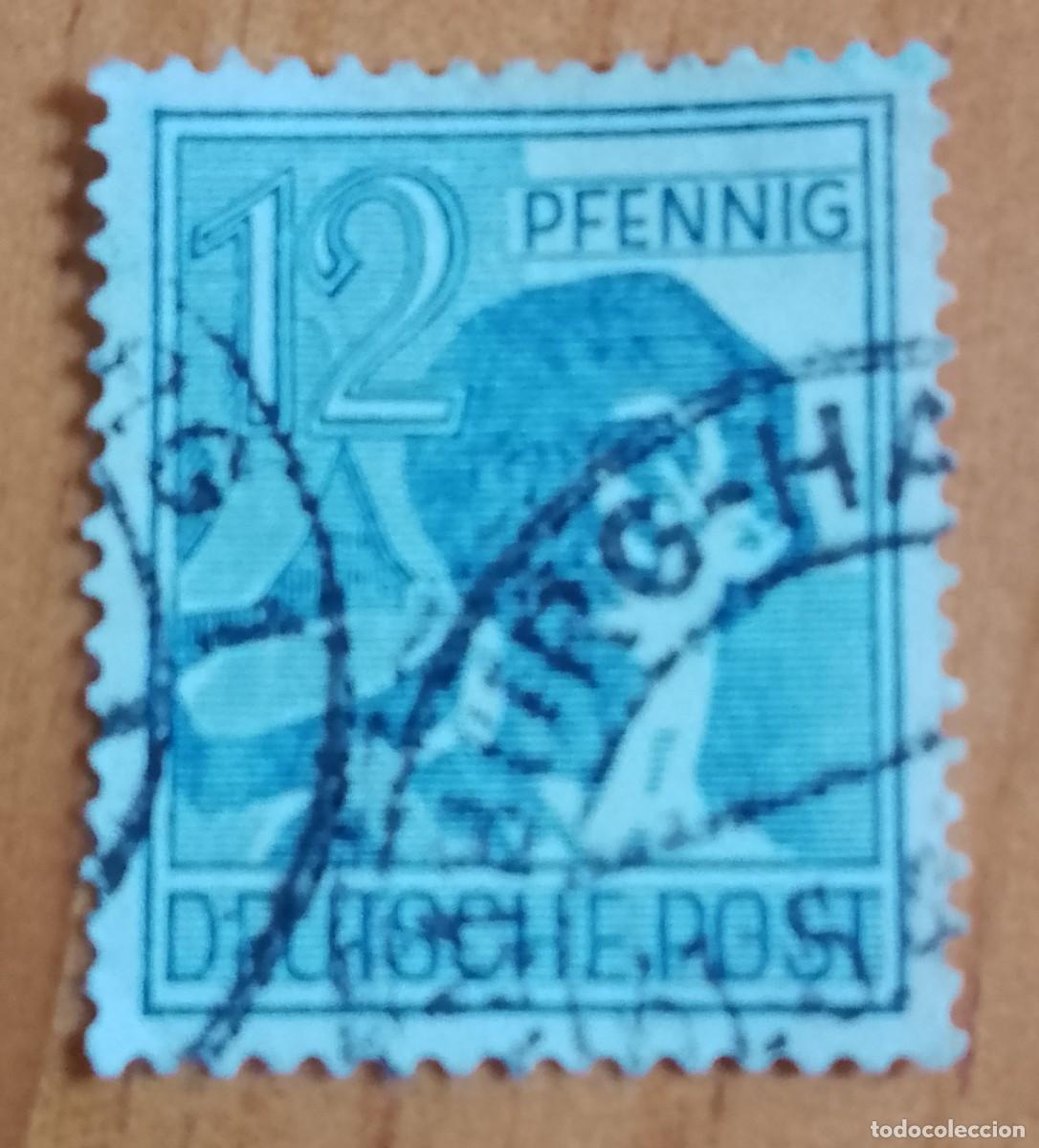 Sellos: ALEMANIA - V/F 80 PFENNIG
