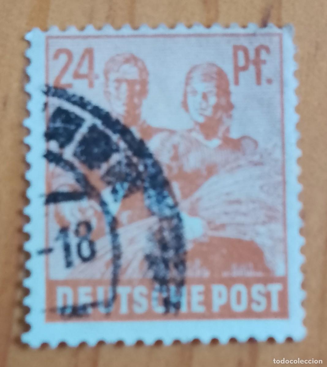 Sellos: ALEMANIA - V/F 24 PF. PFENNIG - OFICIOS, PAREJA