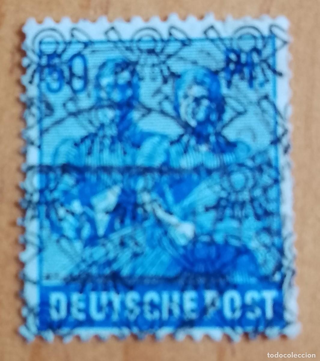 Sellos: ALEMANIA - V/F 50 PF. PFENNIG - OFICIOS, PAREJA