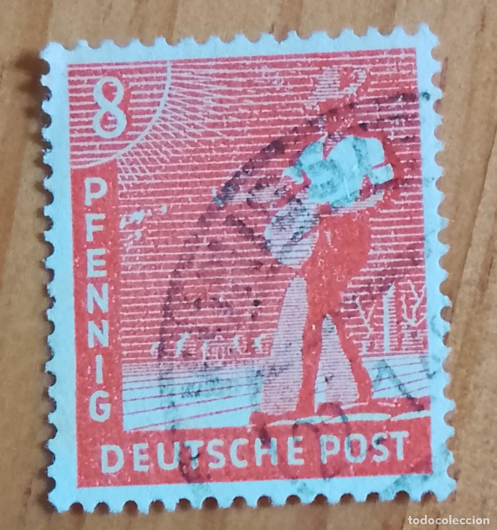 Sellos: ALEMANIA - V/F 8 PFENNIG - OFICIOS, SEMBRADOR