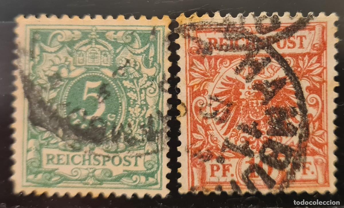 Sellos: Serie de sellos usados de Alemania 1889-1900