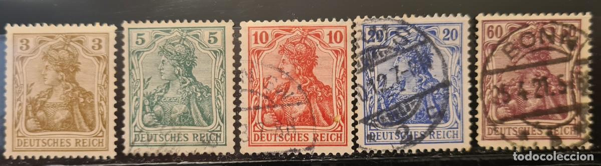 Sellos: Serie de sellos usados de Alemania 1905-11