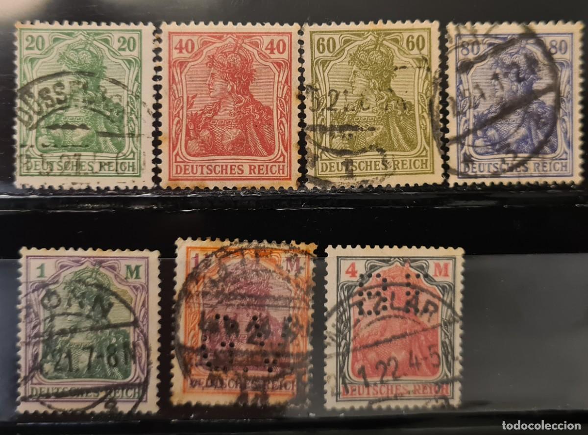 Sellos: Serie de sellos usados de Alemania 1920-22