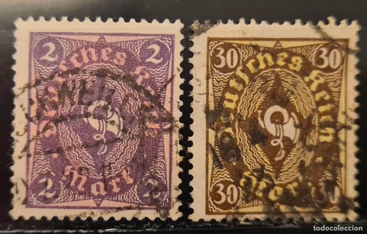 Sellos: Serie de sellos usados de Alemania 1922-23