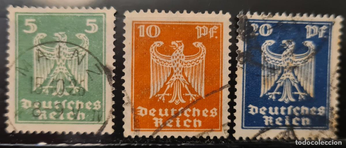 Sellos: Serie de sellos usados de Alemania 1924-25