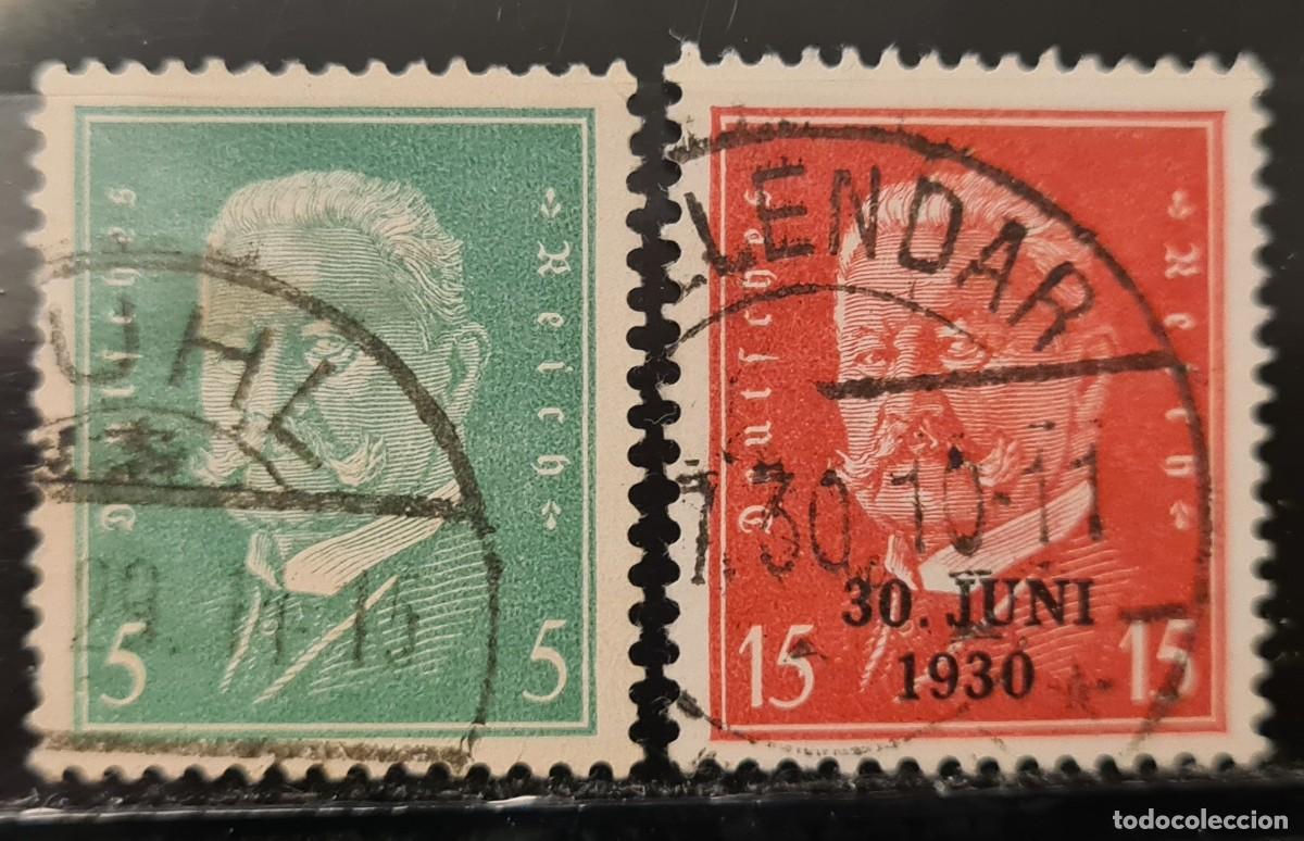 Sellos: Serie de sellos usados de Alemania 1928-32: presidentes