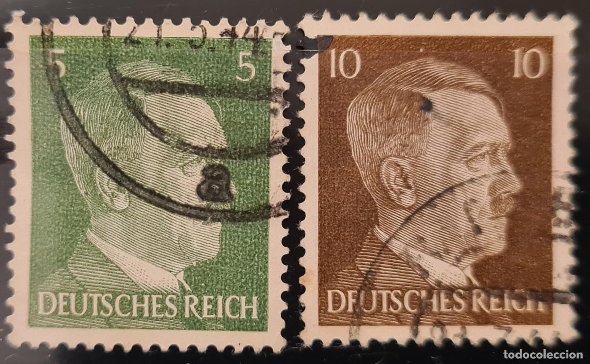 Sellos: Serie de sellos usados de Alemania 1941-43: efigie de Hitler