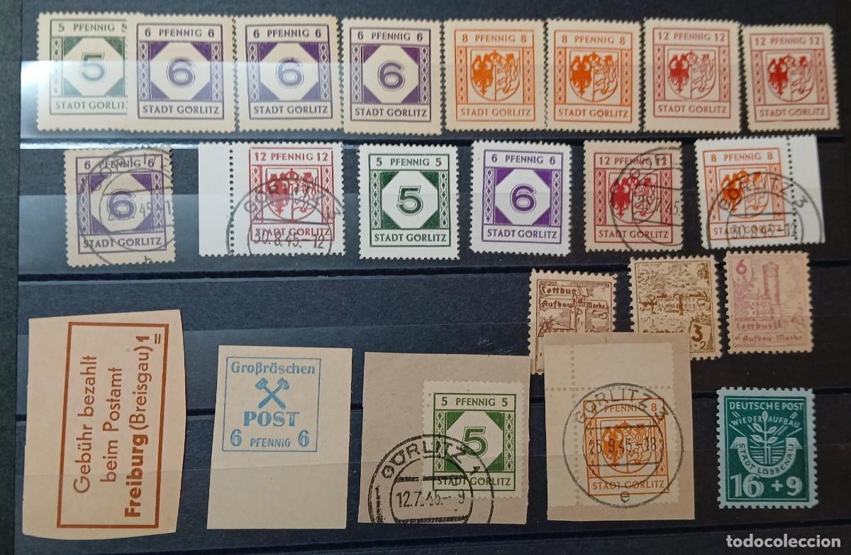 Sellos: Lote emisi&oacute;n local Alemania postguerra