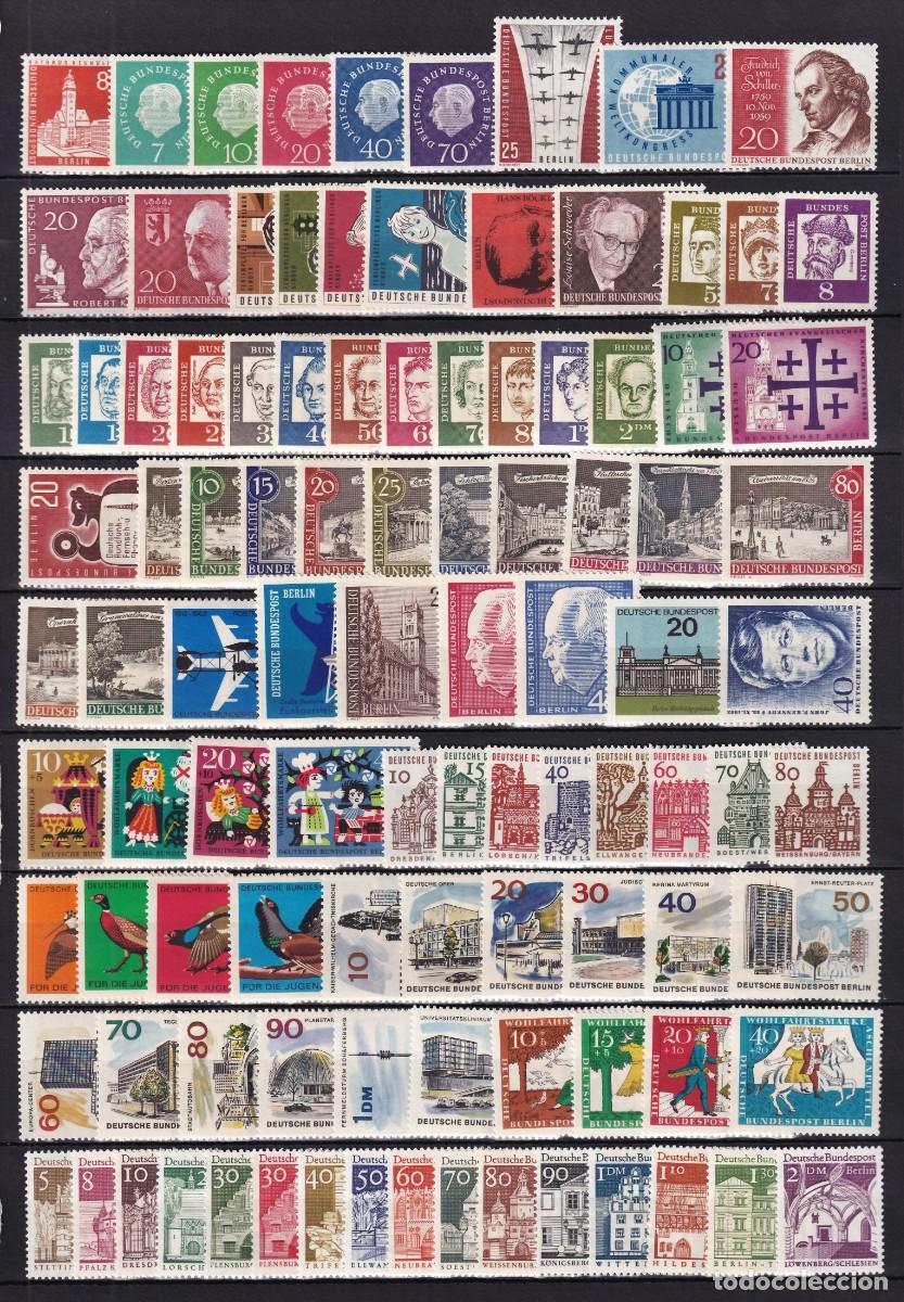 Sellos: Berl&iacute;n 1959-1990 Colecci&oacute;n de series completas, [SIN FIJASELLOS.]