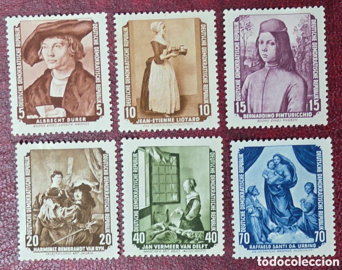 Sellos: Sellos Alemania 1945 Cuadros selebres