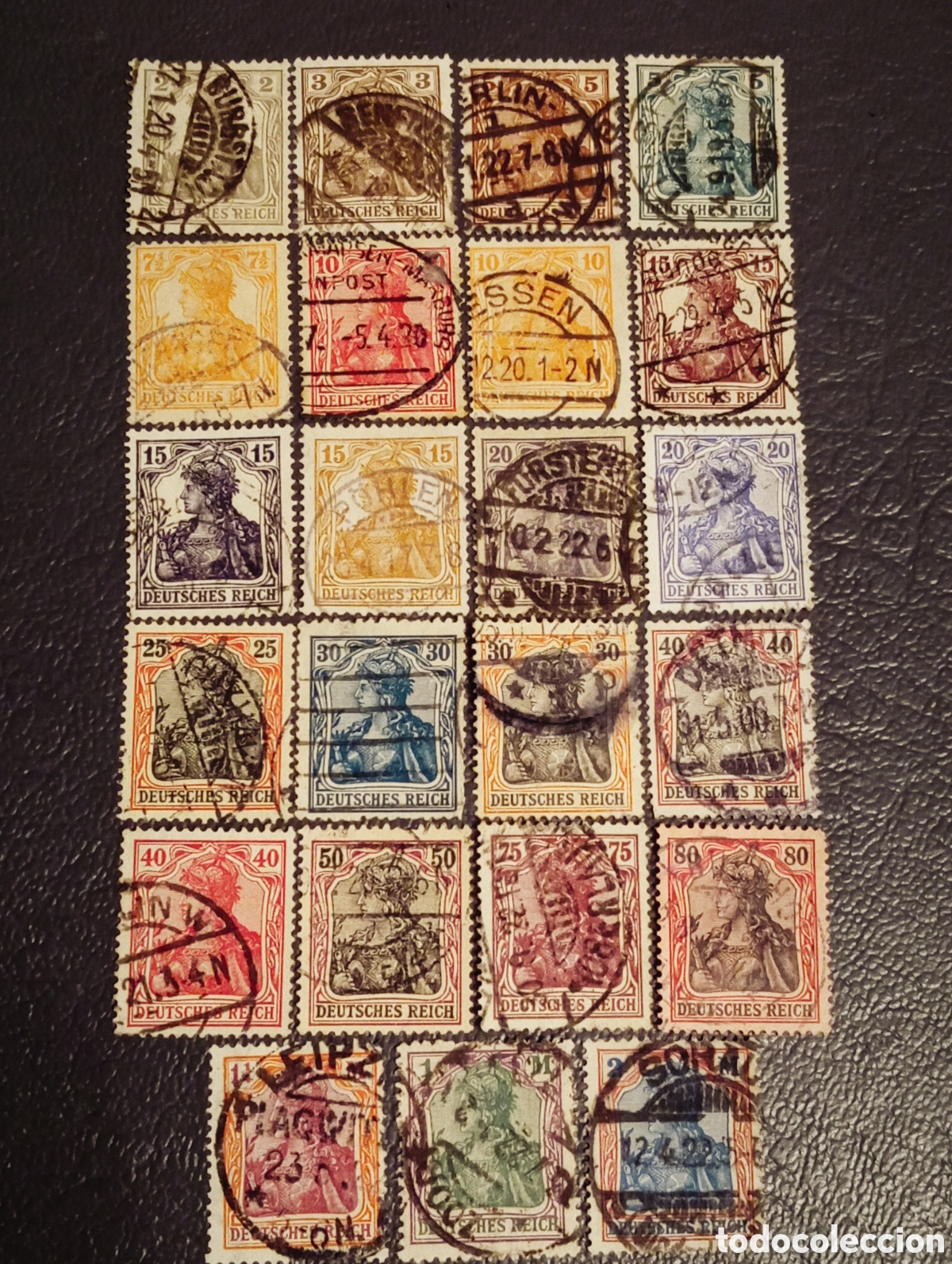 Sellos: Lote 23 Sellos Alemania Germania (1900-1922) - Cat&aacute;logo Michel N&ordm; 53/198