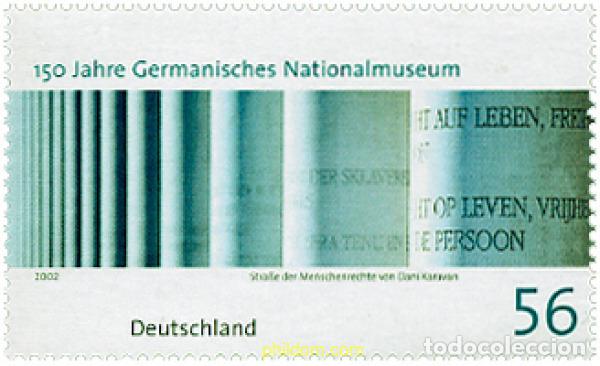 Sellos: 99005 MNH ALEMANIA FEDERAL 2002 150 ANIVERSARIO DEL MUSEO NACIONAL GERMANO