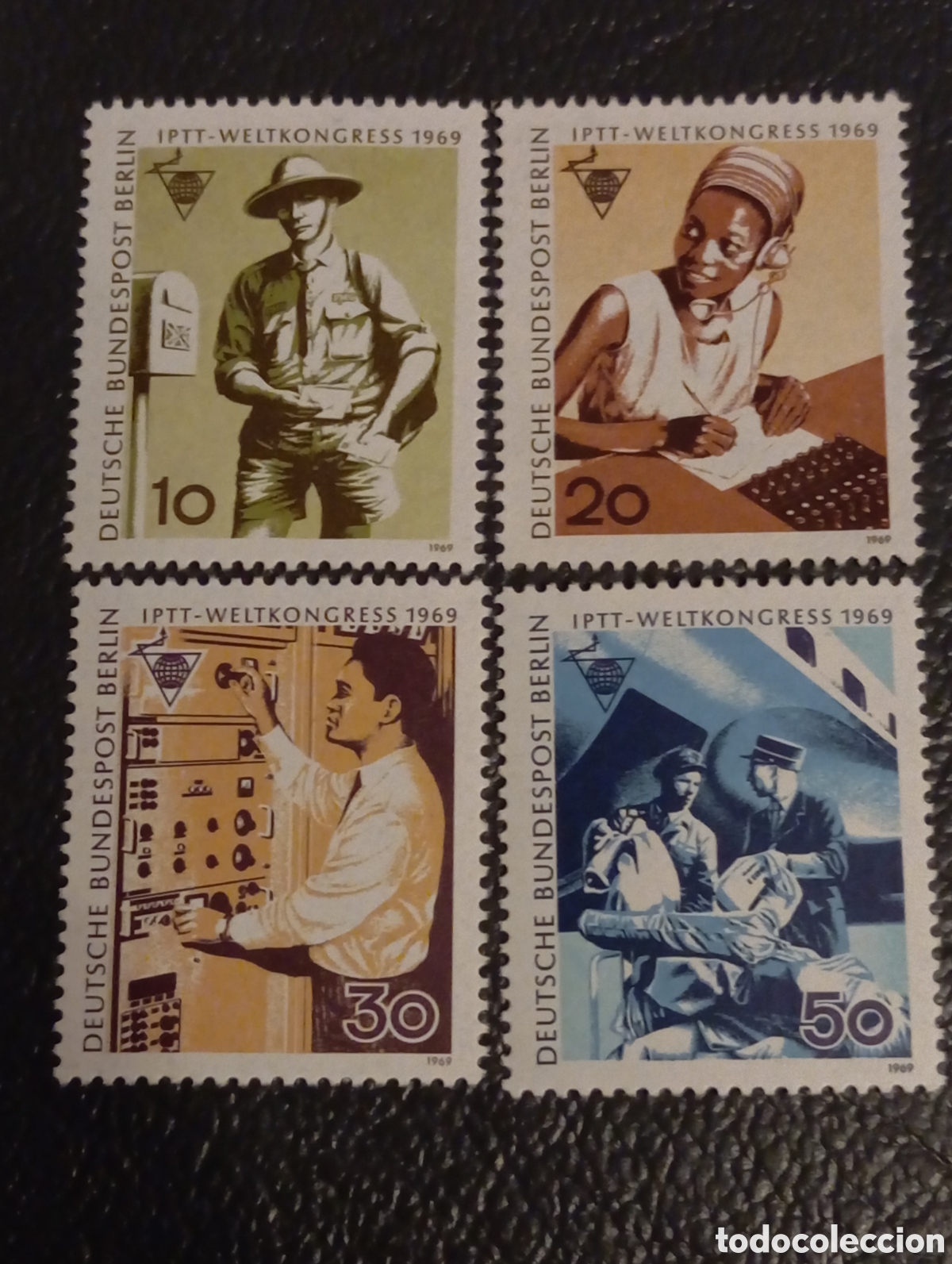 Sellos: Berl&iacute;n 1969 - Serie Completa IPTT - Mi 342-345 Sc 9N276-9N279 MNH