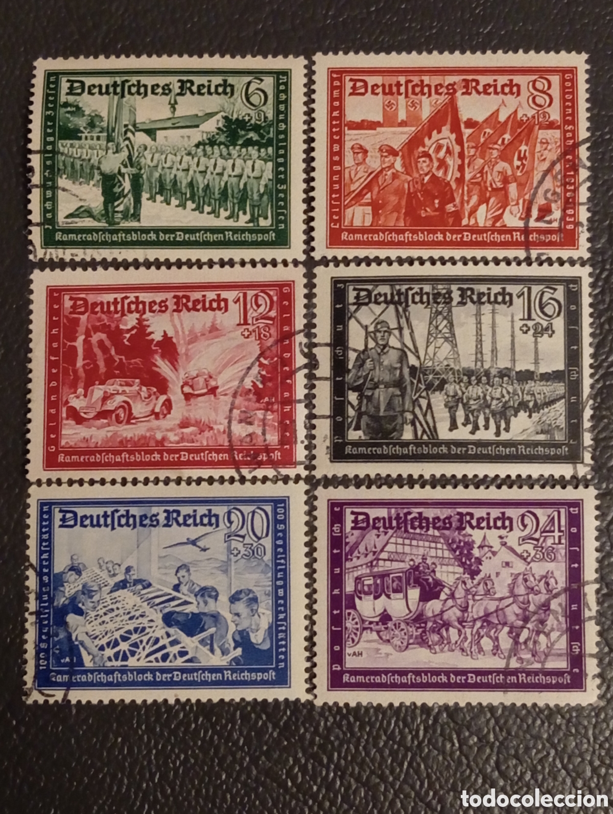 Sellos: Alemania 1941 - Serie Completa Kameradschaftsblock Michel 773/778