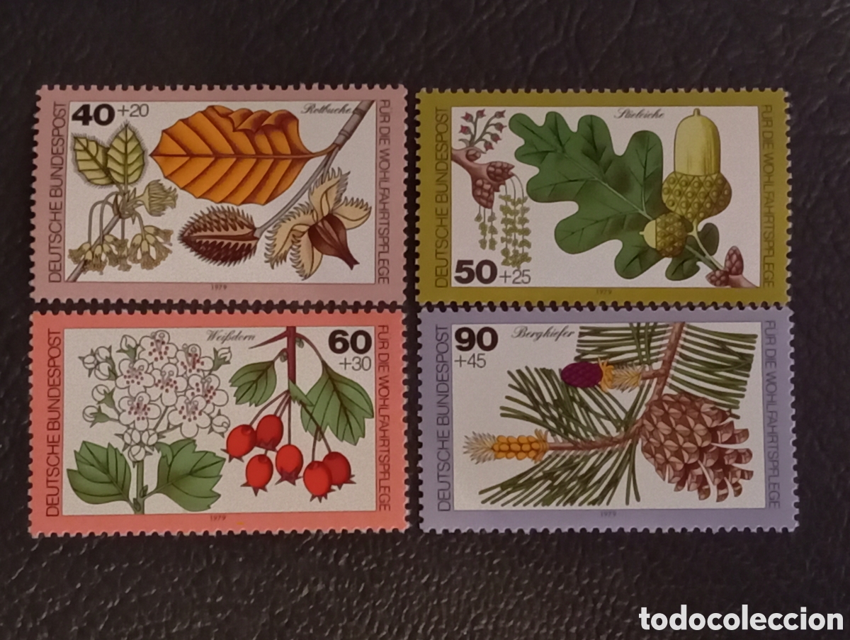 Sellos: Alemania RFA 1979 - Serie Completa Wohlfahrt Mi 1024/1027 MNH