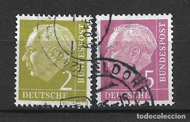 Sellos: alemania 1954 michel 177 + 179 usado - 7/31