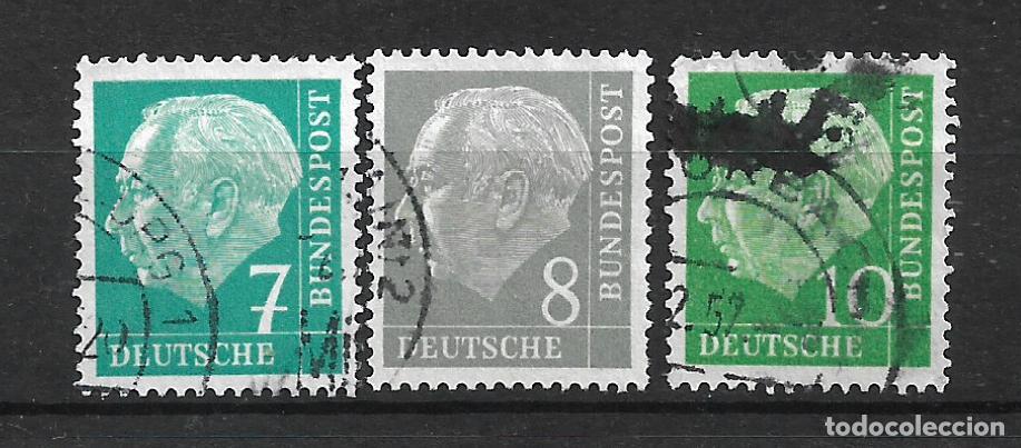Sellos: alemania 1954 michel 181/183 usado 1.50&euro;- 7/31