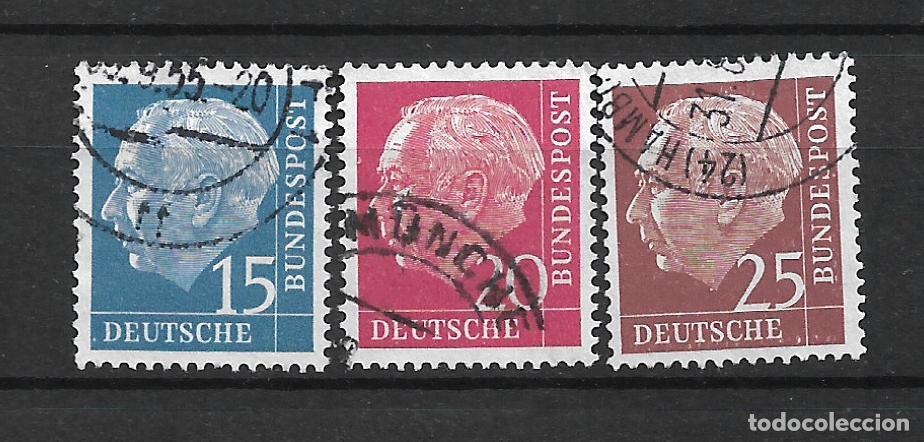 Sellos: alemania 1954 michel 184/186 usado 1.70&euro;- 7/31
