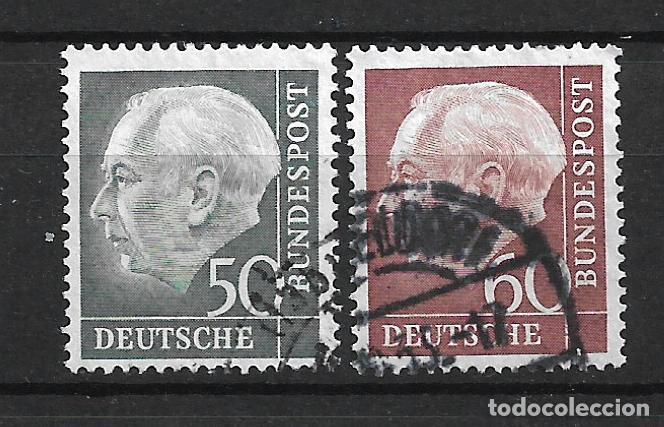 Sellos: alemania 1954 michel 189/190 usado 1.40&euro;- 7/31