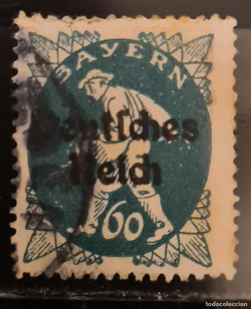 Sellos: Sello usado de Baviera 1920: sobreimpresi&oacute;n - Foto 1