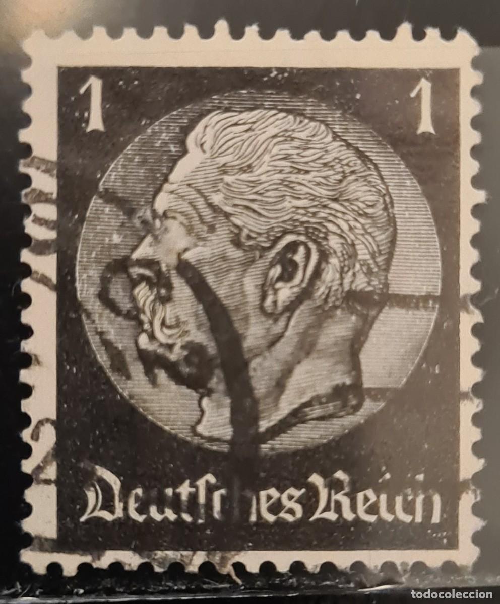 Sellos: Sello usado de Alemania 1933-36: Hindemburg