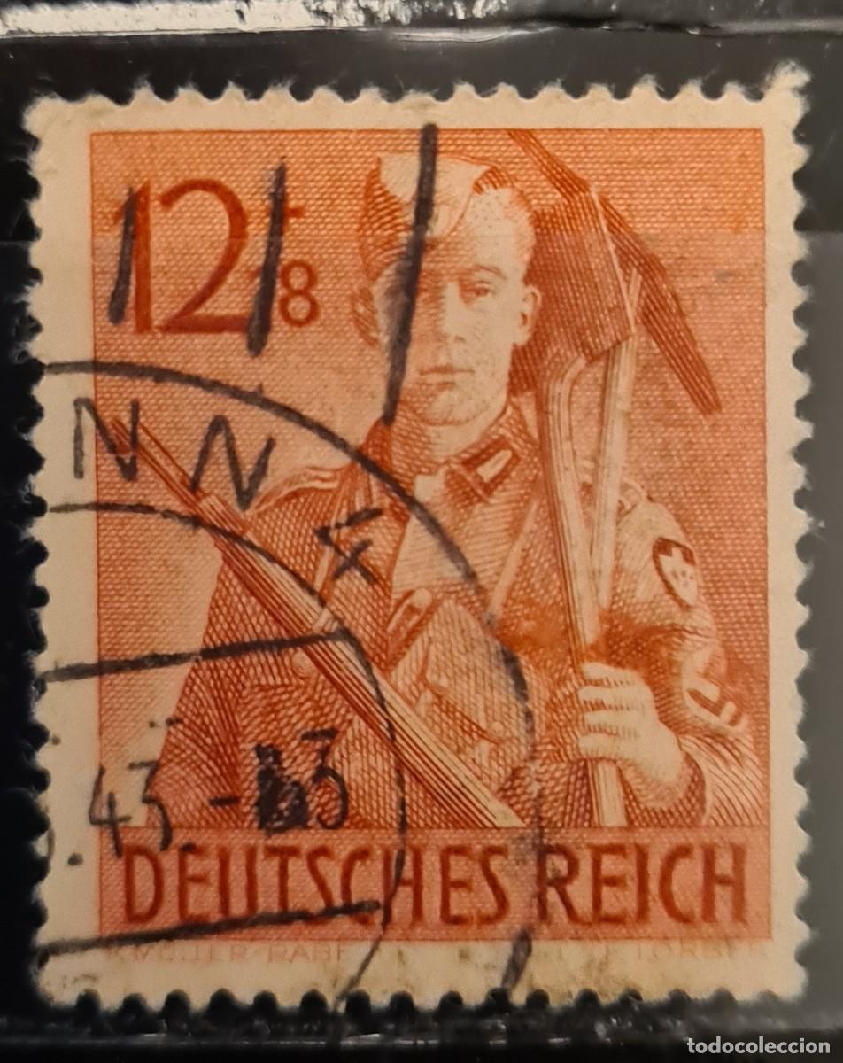 Sellos: Sello usado de Alemania 1943: IX aniversario de la fundaci&oacute;n de la armada del trabajo