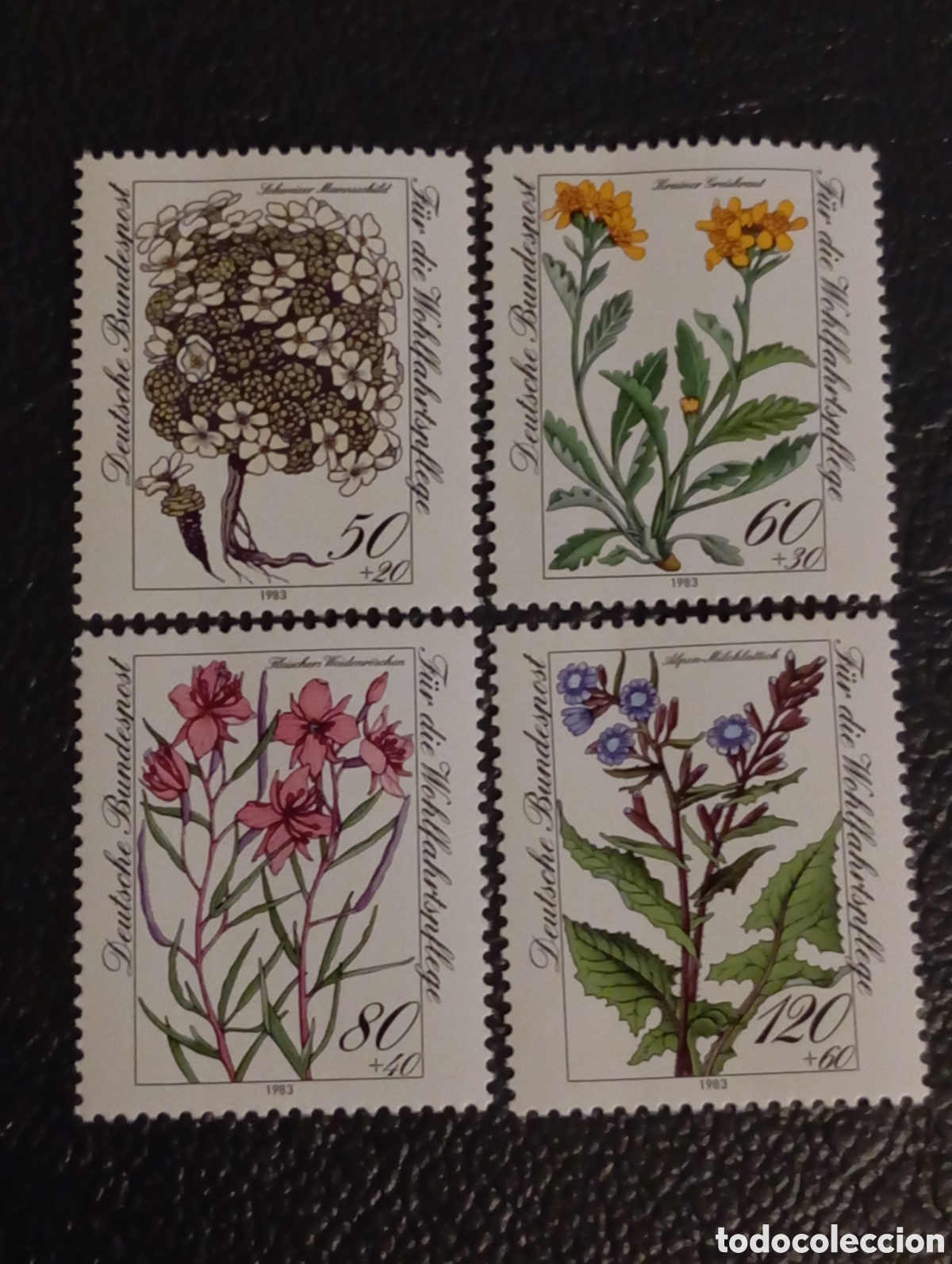 Sellos: Alemania RFA 1983 - Serie Completa Flores Alpinas Mi 1188-1191 MNH