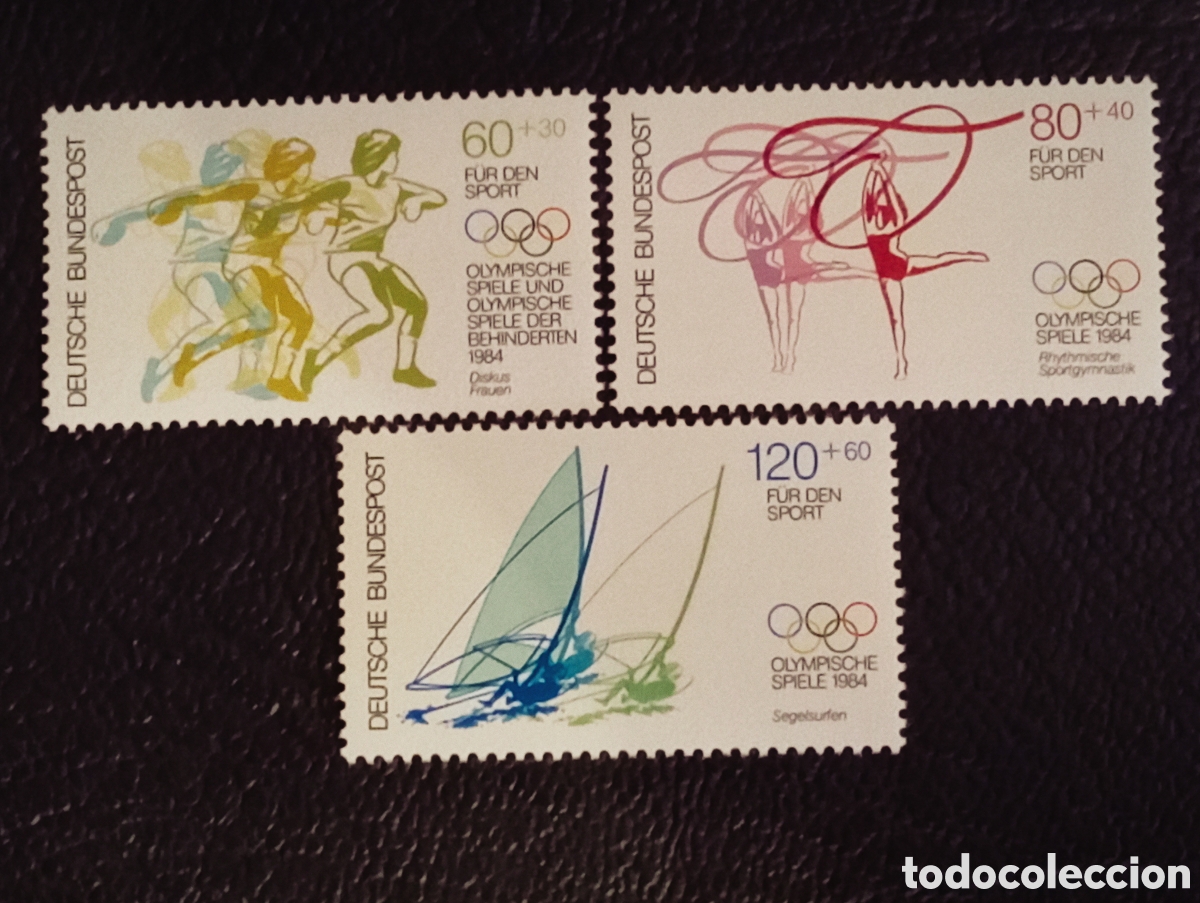 Sellos: ALEMANIA FEDERAL N&ordm; YVERT 1038/0*** A&Ntilde;O 1984. PRO DEPORTE