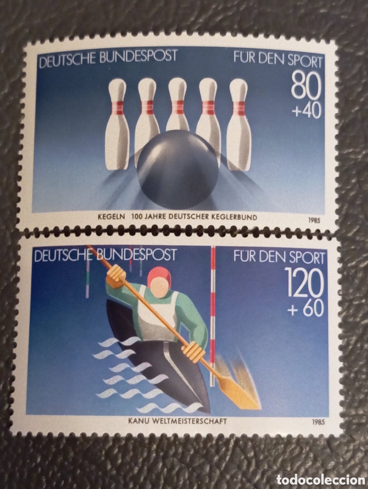 Sellos: Alemania RFA 1985 Deportes Serie Completa MNH Michel 1238-1239