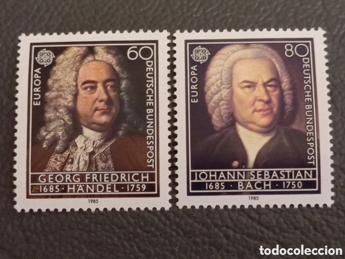 Sellos: ALEMANIA FEDERAL 1985 - YVERT 1080/1081 MNH** - Tema EUROPA. CEPT. M&Uacute;SICA