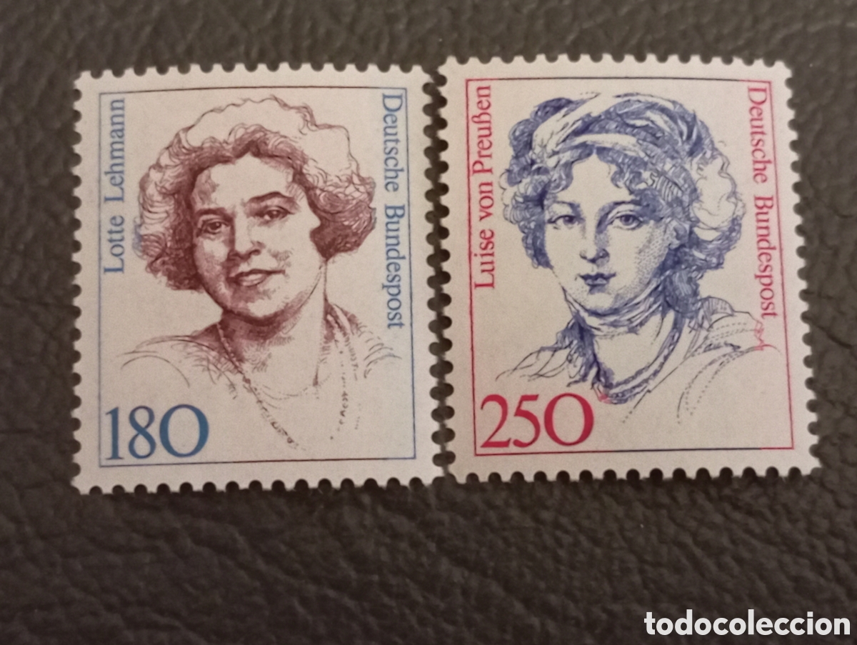 Sellos: Alemania RFA 1989 - Serie Mujeres Hist&oacute;ricas MiNr. 1427-1428 MNH**