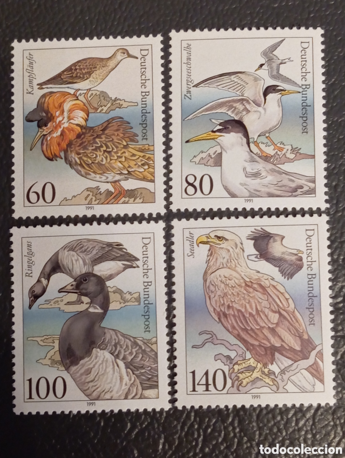 Sellos: Alemania 1991 - Serie Completa Aves Marinas MiNr 1539-1542 MNH**