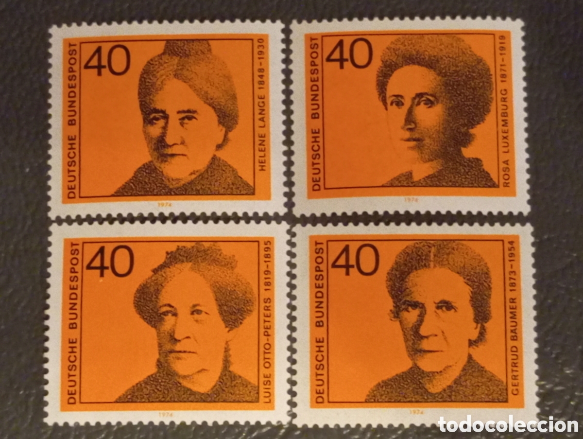 Sellos: Alemania Occidental BRD 1974 Serie Completa Mujeres Michel 791-794 MNH**