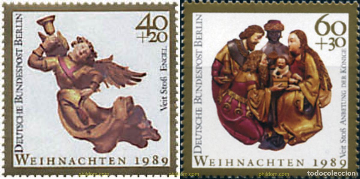 Sellos: 64847 MNH ALEMANIA. Berl&iacute;n 1989 NAVIDAD