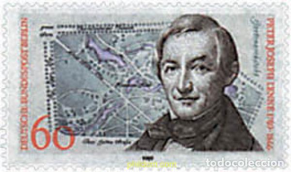 Sellos: 64841 MNH ALEMANIA. Berl&iacute;n 1989 BICENTENARIO DEL NACIMIENTO DE PETER JOSEPH LENNE