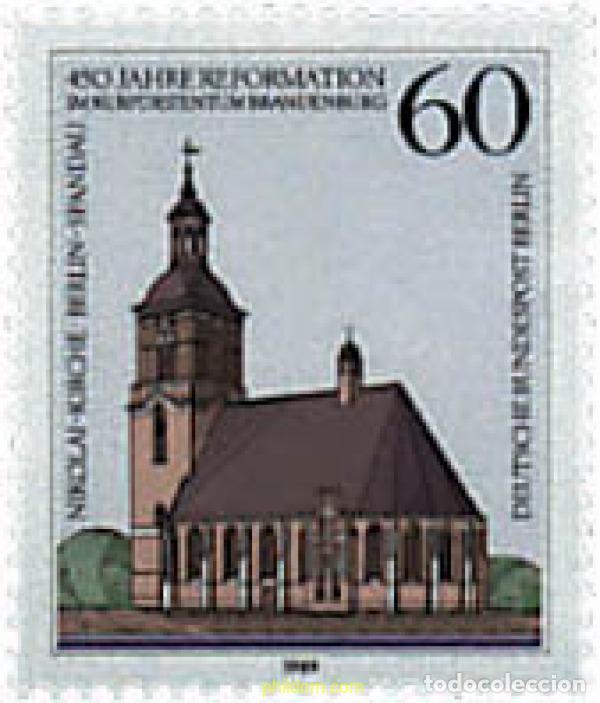 Sellos: 64844 MNH ALEMANIA. Berl&iacute;n 1989 450 ANIVERSARIO DE LA REFORMA EN BRANDEBURGO
