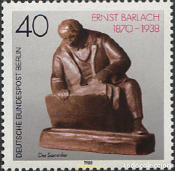 Sellos: 131799 MNH ALEMANIA. Berl&iacute;n 1988 50 ANIVERSARIO DE LA MUERTE DE ERNST BARLACH