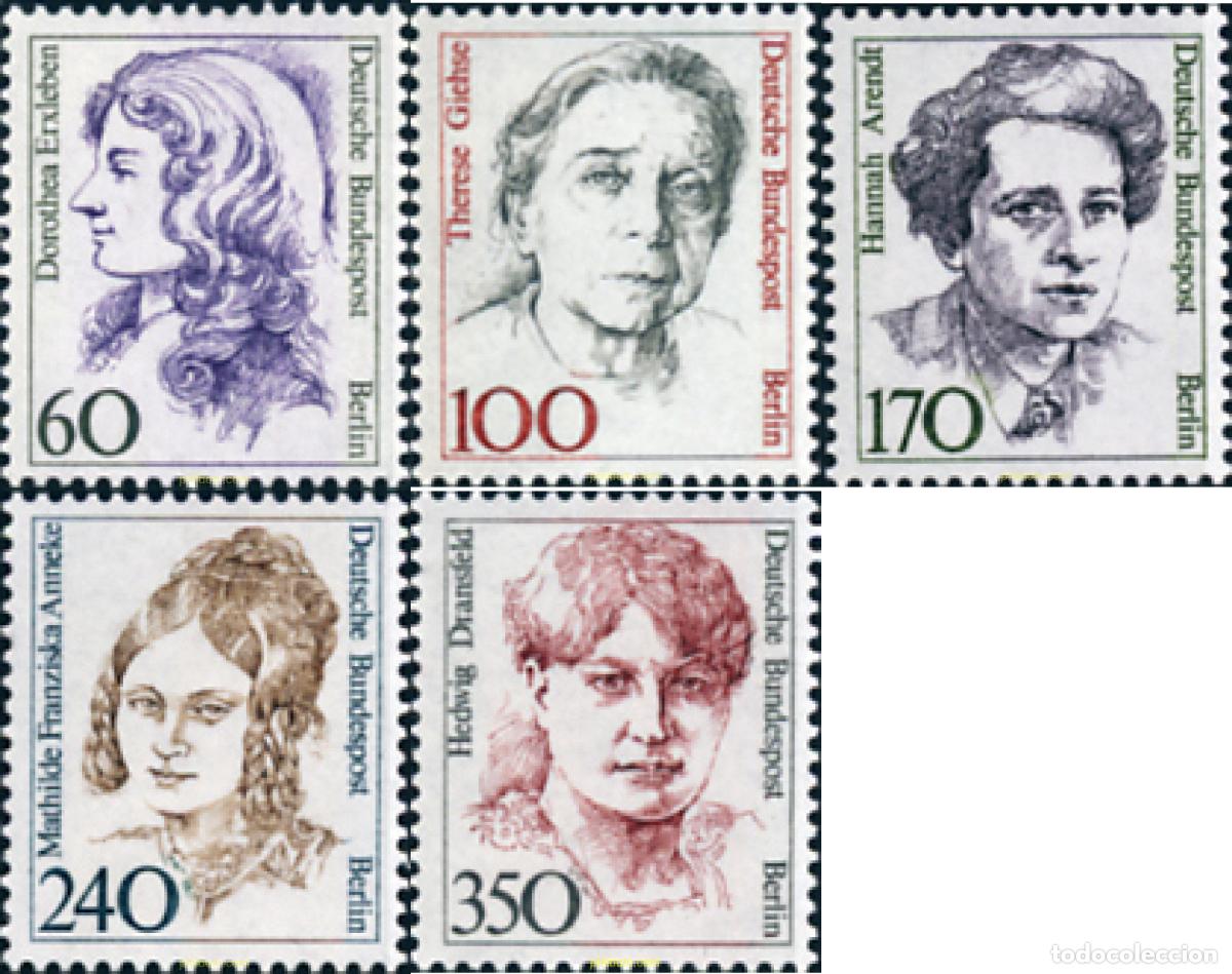 Sellos: 131803 MNH ALEMANIA. Berl&iacute;n 1988 MUJERES ALEMANAS FAMOSAS