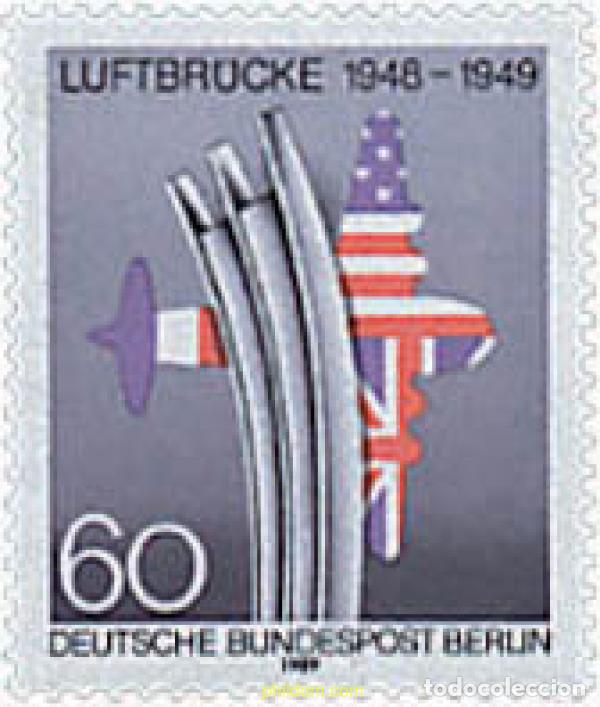 Sellos: 64836 MNH ALEMANIA. Berl&iacute;n 1989 40 ANIVERSARIO DEL PUENTE AEREO DE BERLIN