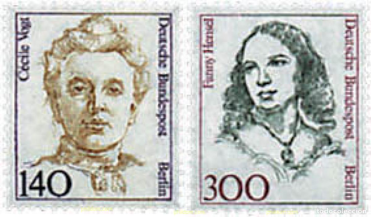 Sellos: 64843 MNH ALEMANIA. Berl&iacute;n 1989 MUJERES ALEMANAS FAMOSAS